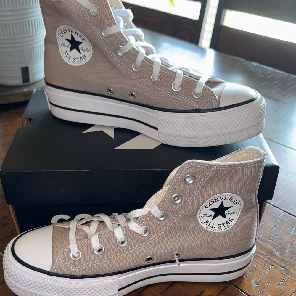 Converse Women's High-Top Sneakers - Beige